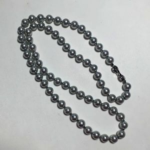 Trifari Gray Pearl Necklace